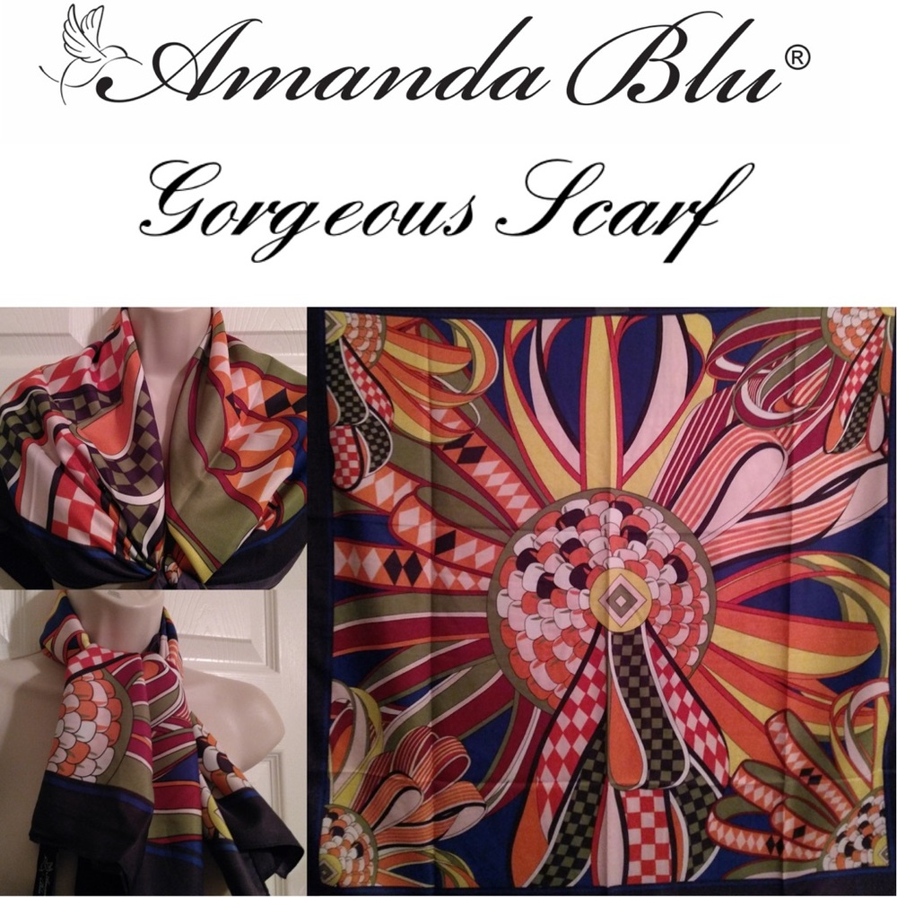 Amanda Blu Ribbons Silky Multi-Use Scarf Head Wrap